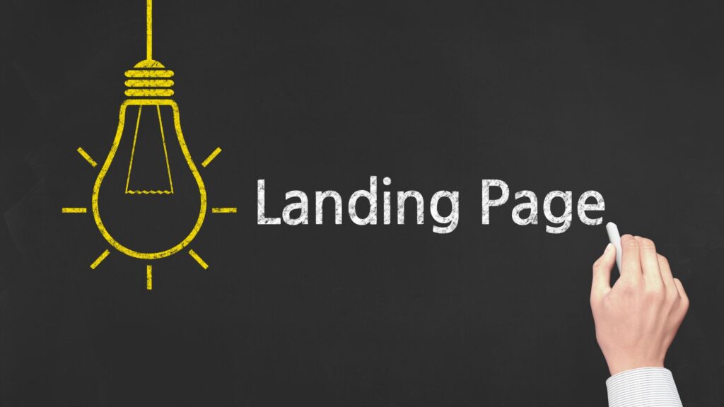 landing page blogspot