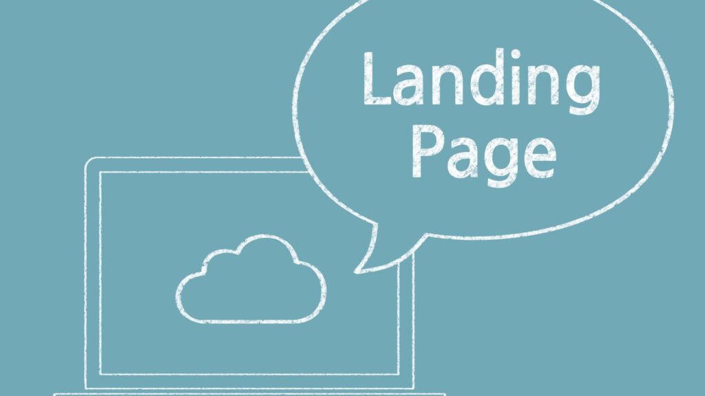 landing page blogspot